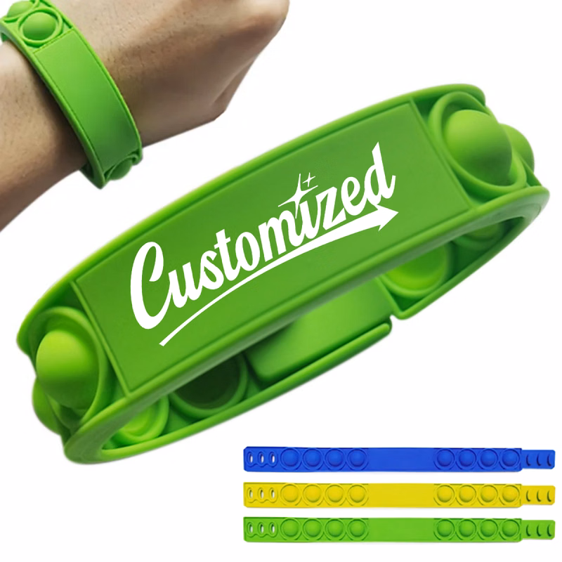 Silicone Fidget Pop Bracelet Wristband