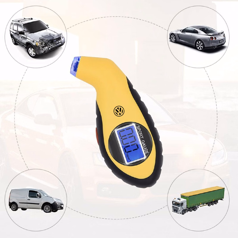 Digital Tire Pressure Gauge High-Precision with Backlight Display