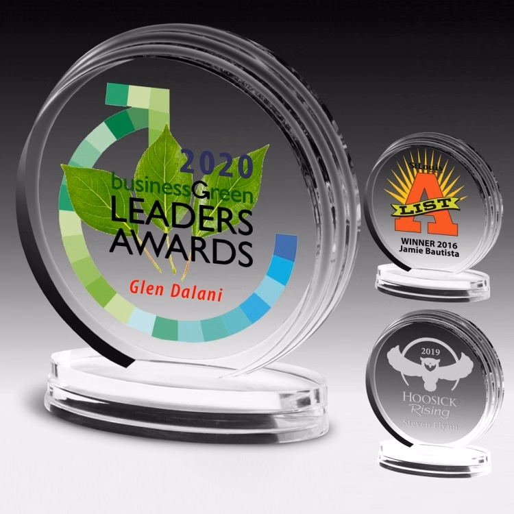 Round Legend Award (5 1/4" x 6" x 3/4") - 4 Color Process