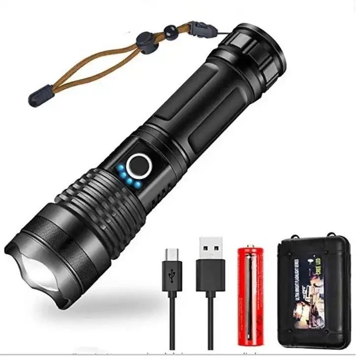 LED USB Rechargeable Torch Light For Camping 1