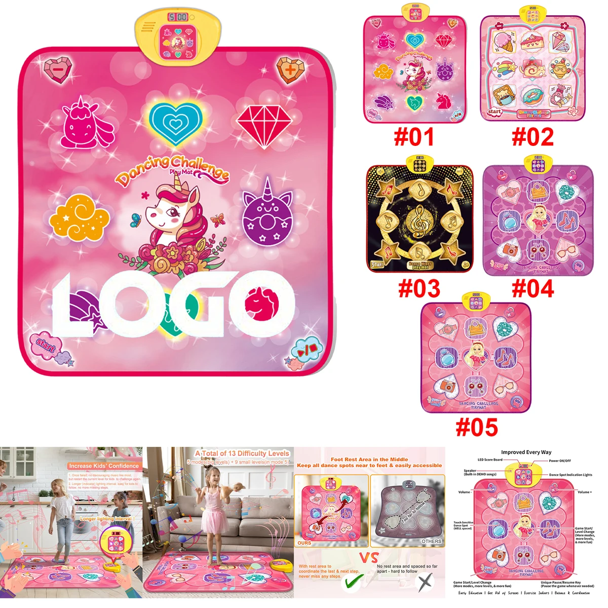 Dance Mat, Toy Gift for Kids 1