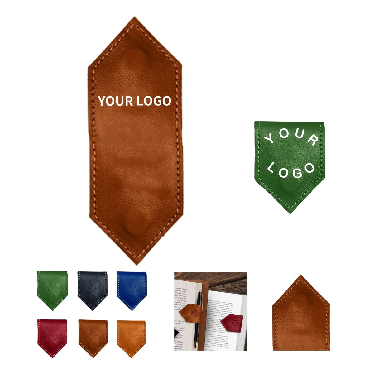 Slim Leather Bookmark for Study and Travel 1
