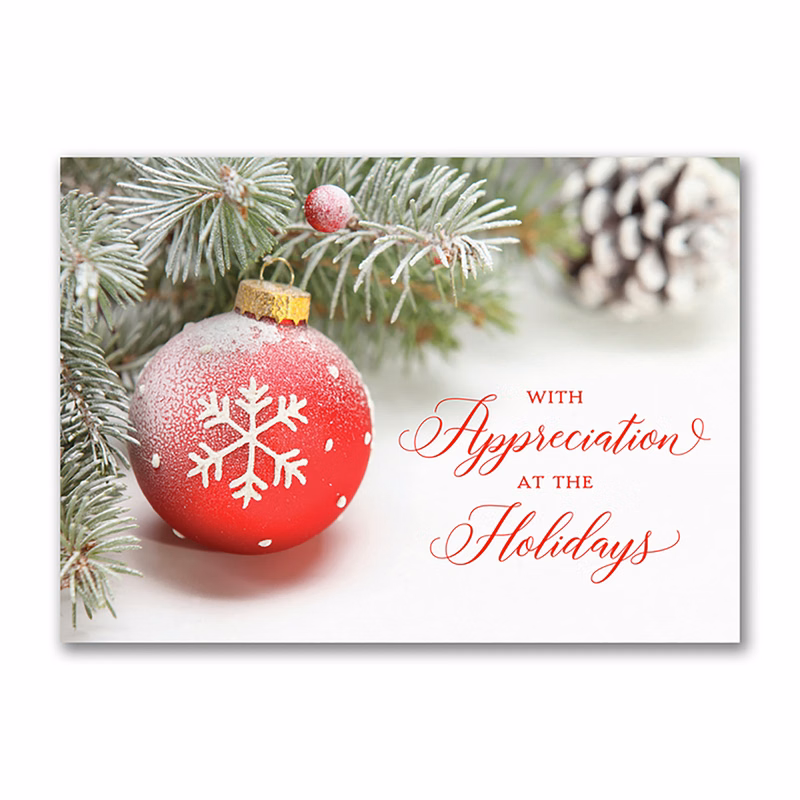 Appreciation Greens Economy Holiday Card