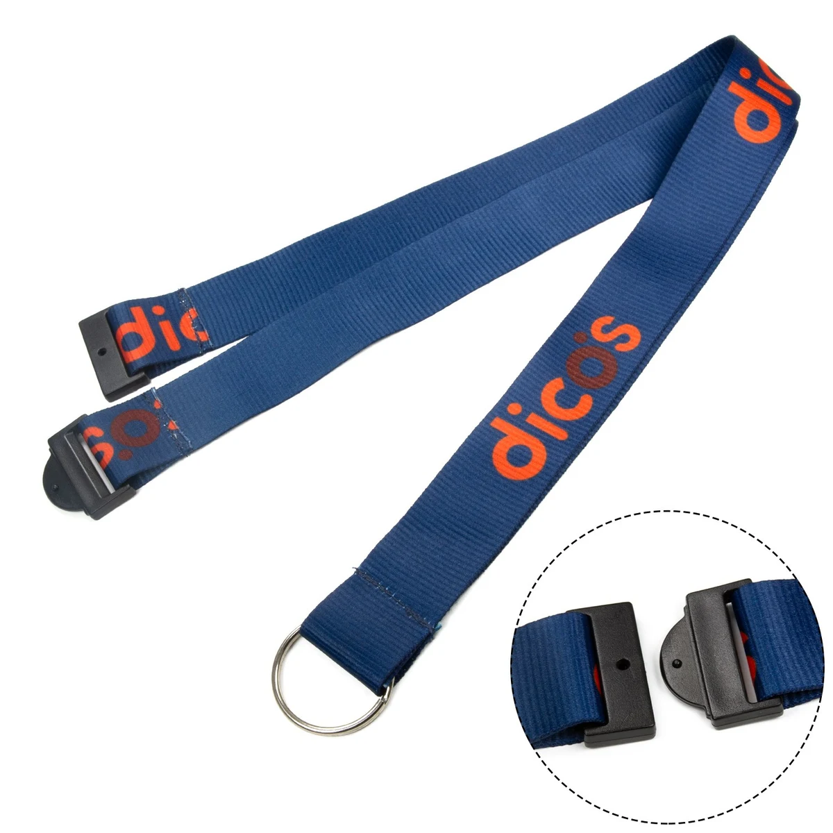 1" Polyester Full color Lanyards with Safety Breakaway 1