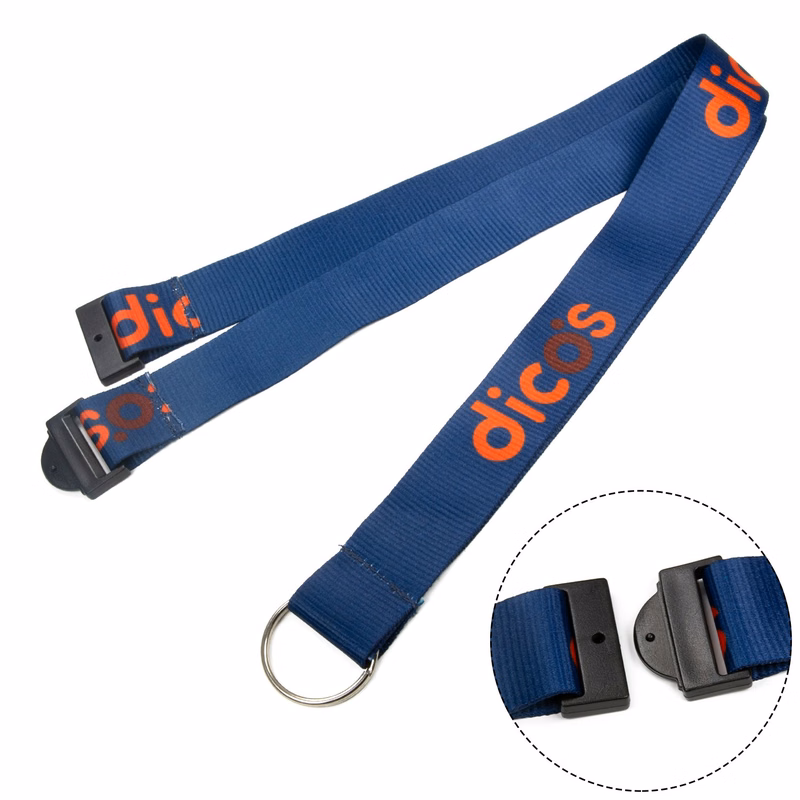 1" Polyester Full color Lanyards with Safety Breakaway