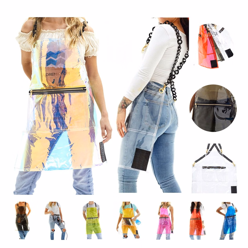 Transparent TPU Apron With Chain Straps