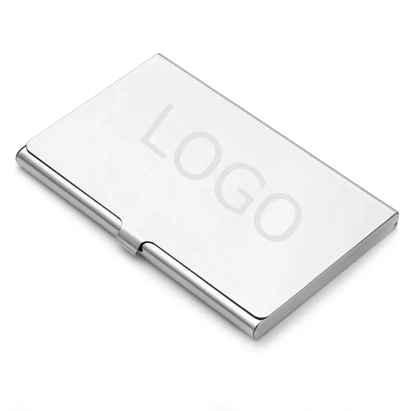 Polished Steel Engraved Business Card Holder 1