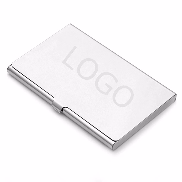 Polished Steel Engraved Business Card Holder