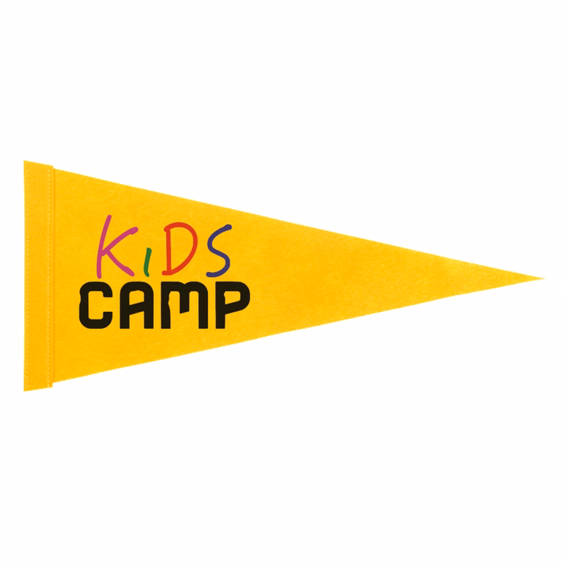 8" x 18" Colored Felt Pennant