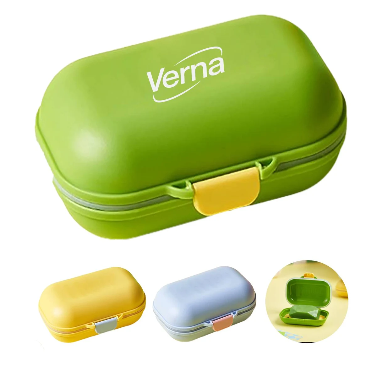 Portable Plastic Soap Box w/ Drain Tray 1