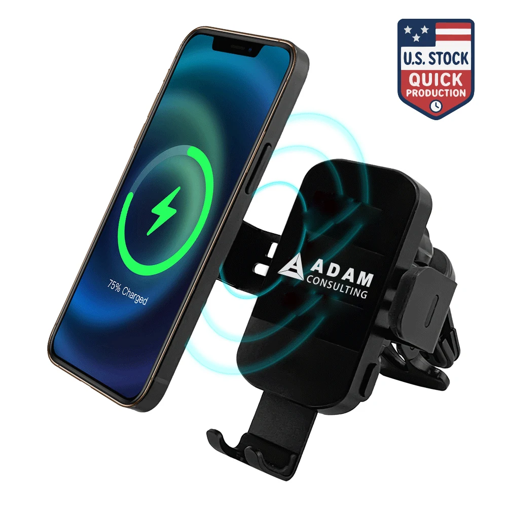 Auto-Clamping Car Charger Mount with 15W Fast Charging 1
