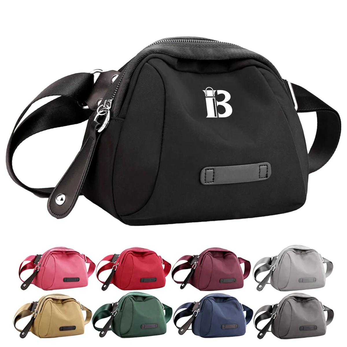 Nylon Women's Simple Shell Crossbody Bag 1
