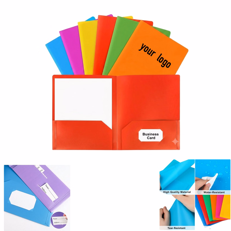 Dual-Pocket Folder for Office and Study Organization