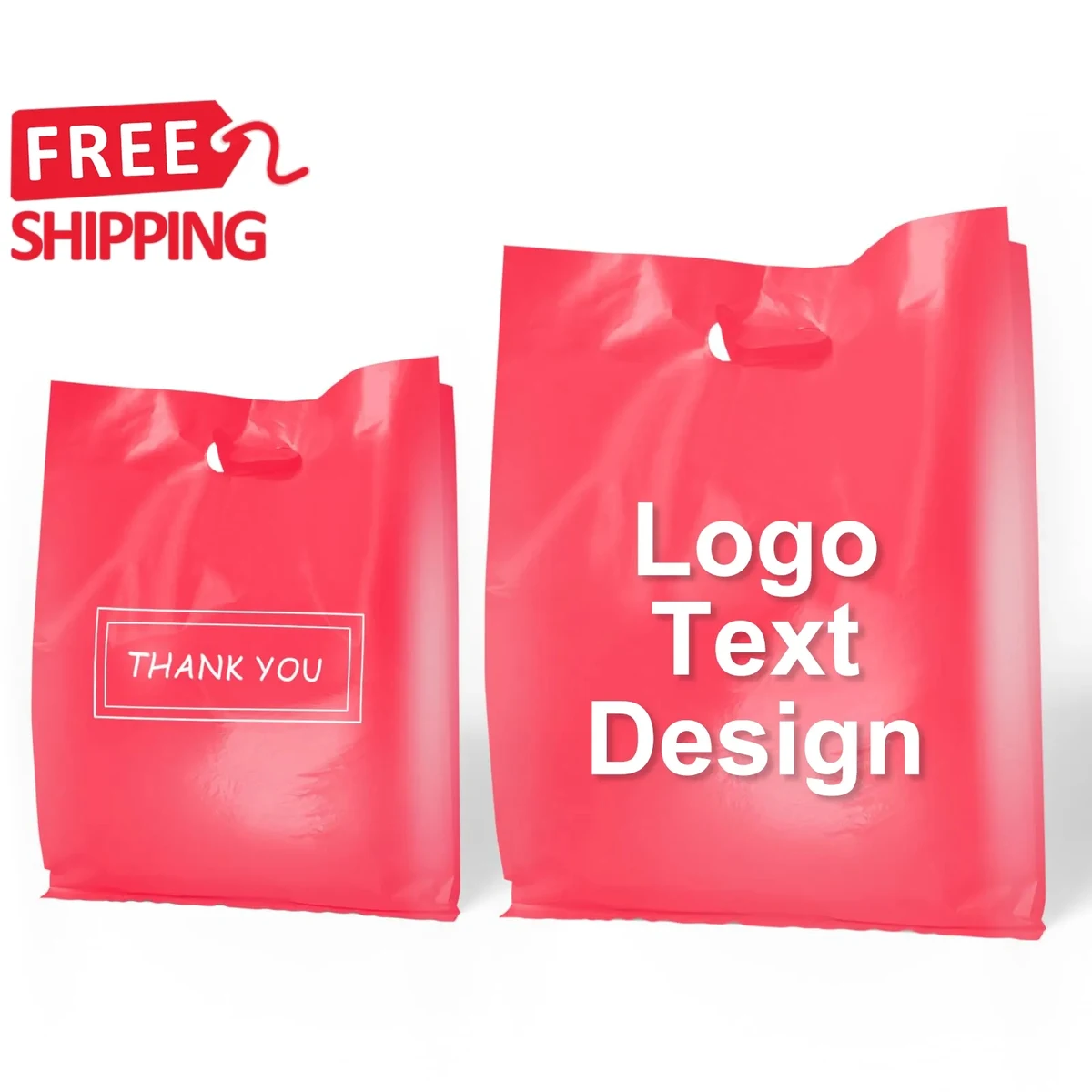 Die Cut Handle Plastic Merchandise Bag 1