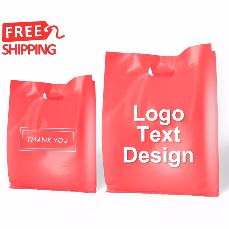 Die Cut Handle Plastic Merchandise Bag