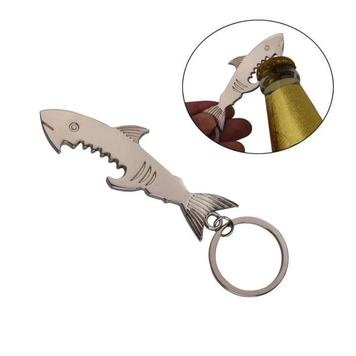 Fish Metal Shark Bottle Opener keychain 1