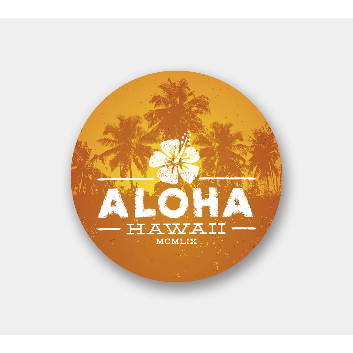 Circle - Removable Outdoor Sticker - 2" Diameter 1