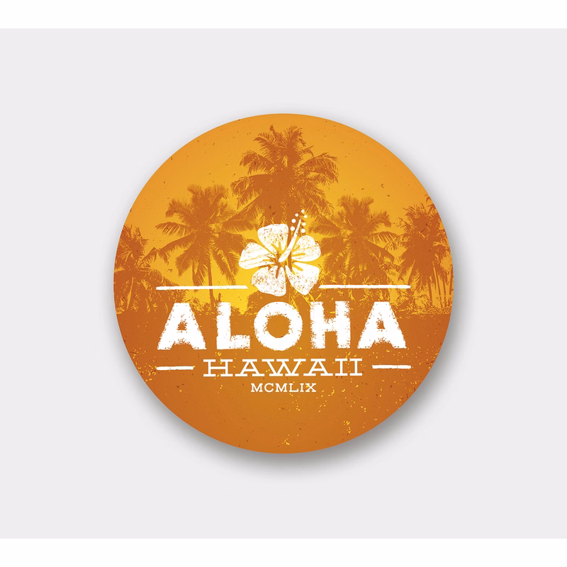 Circle - Removable Outdoor Sticker - 2" Diameter