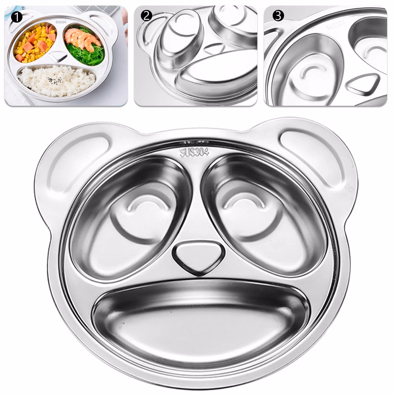 Panda Design Divided Dinner Plate