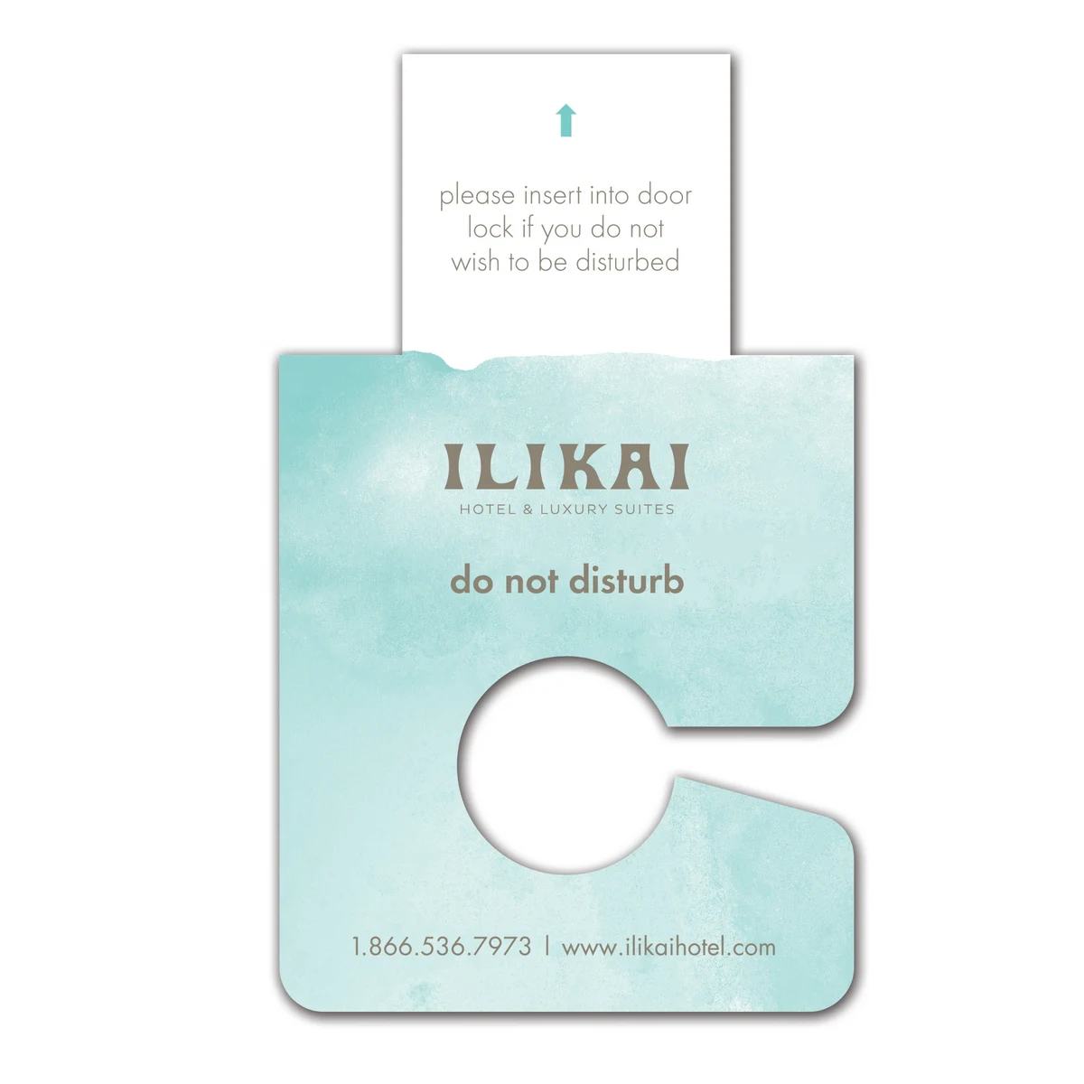 Doorknob Hanger Lock Insert (2.625" x 4.375") 1