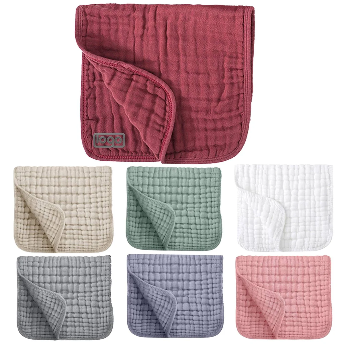 Baby Soft Absorbent Cotton Burp Cloth 1