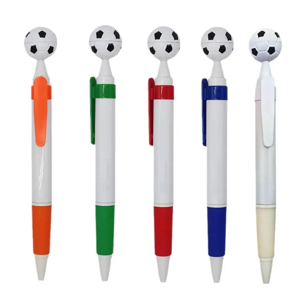 Custom Press-type Cartoon Soccer Shaped Ballpoint Pen 1