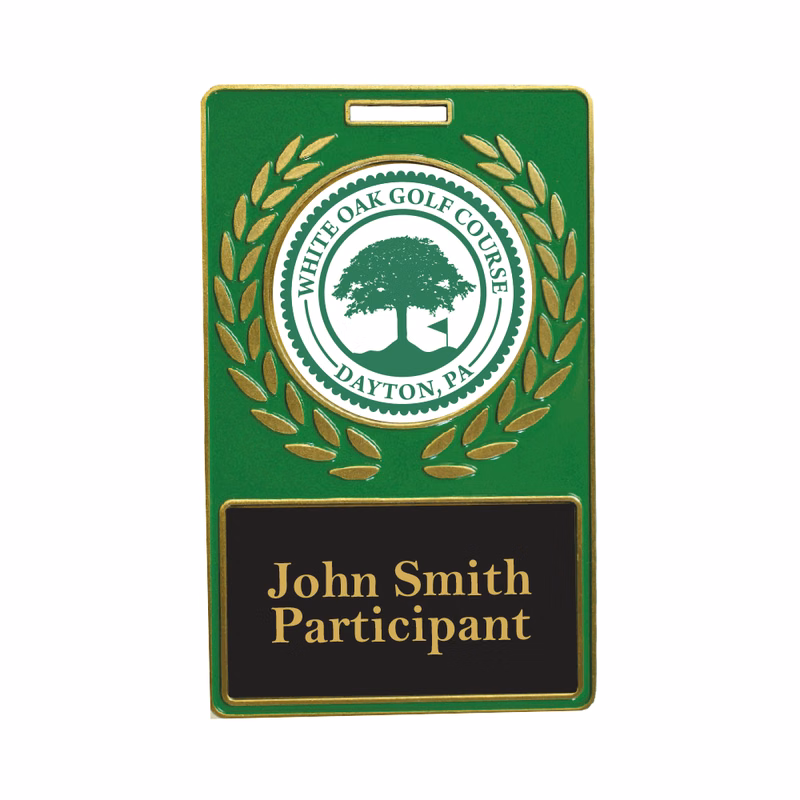 Vibraprint® Rectangle Wreath Bag Tag