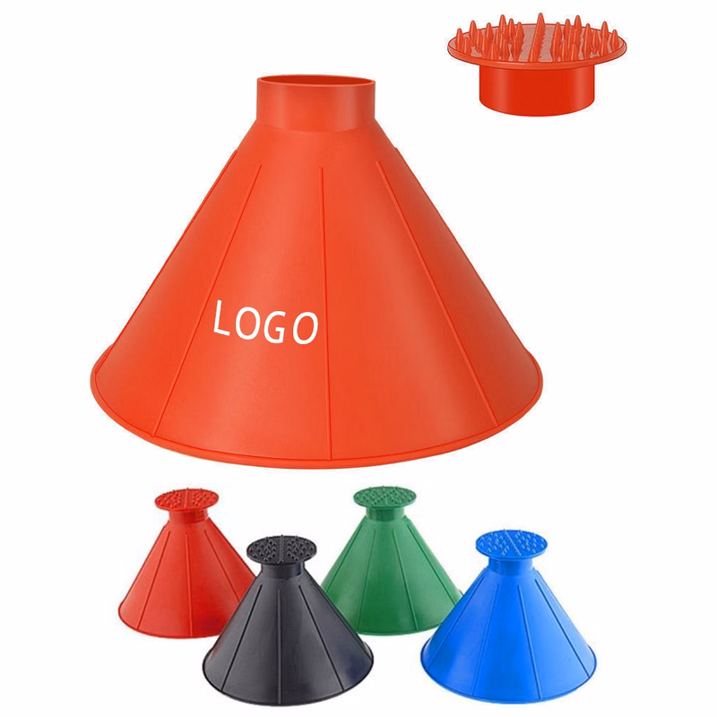 Cone-Shaped Windshield Ice Shovel