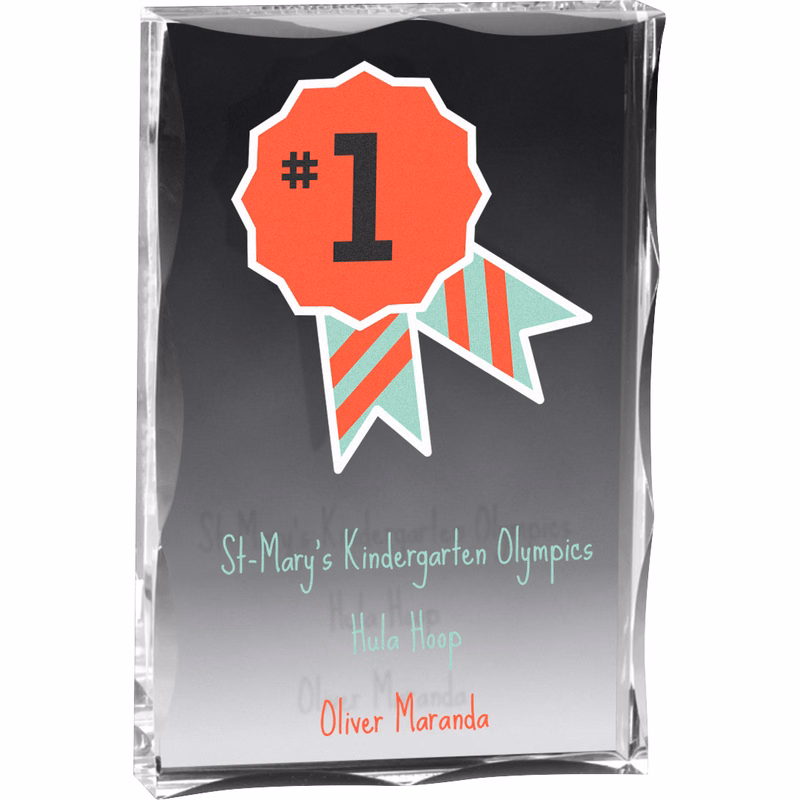 Large Clear Block Award (4"x6"x3/4") Full Colour PhotoImage
