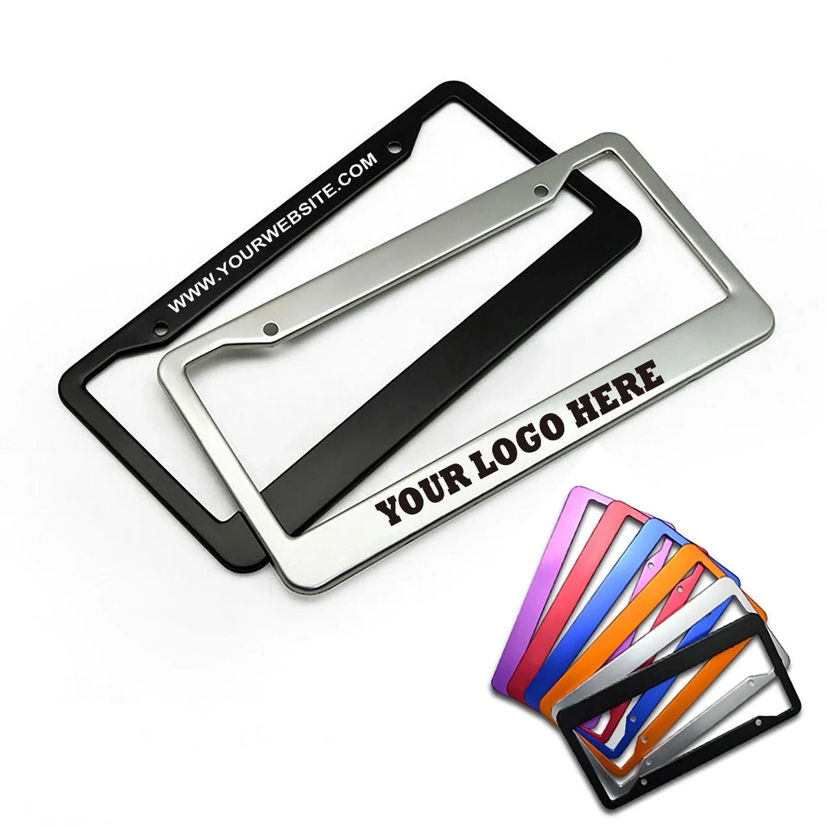 Colorful Metal Car License Plate Frame 1