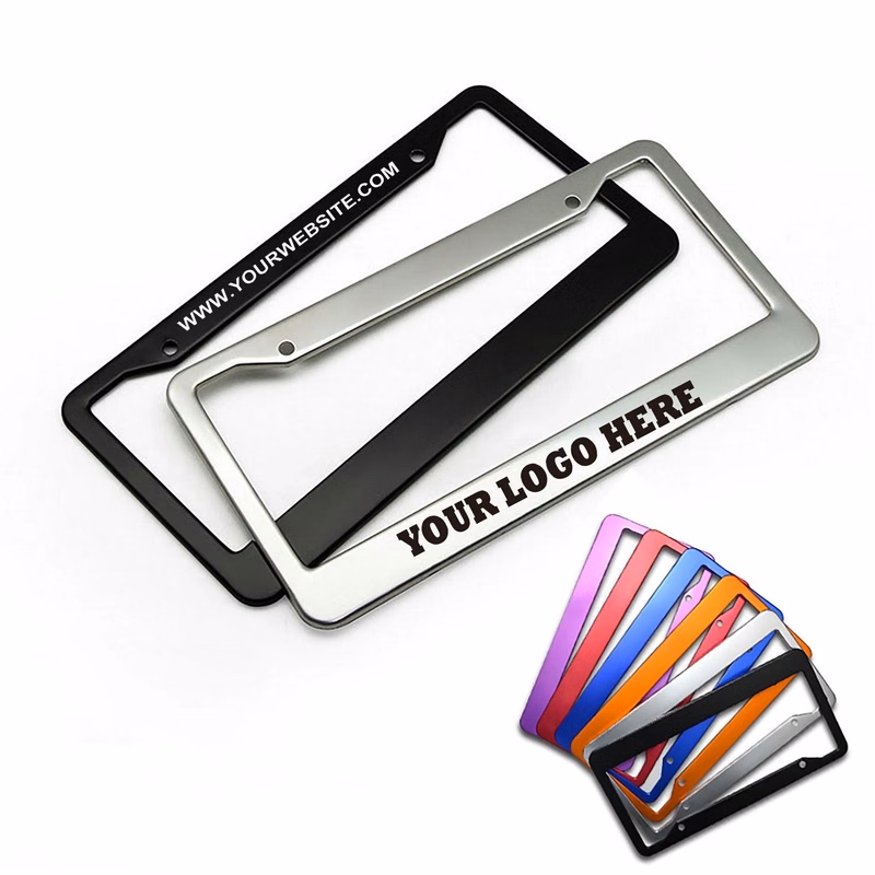 Colorful Metal Car License Plate Frame