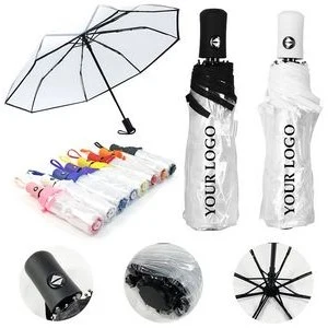 Automatic Folding Clear Umbrella 1