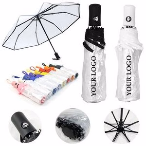 Automatic Folding Clear Umbrella