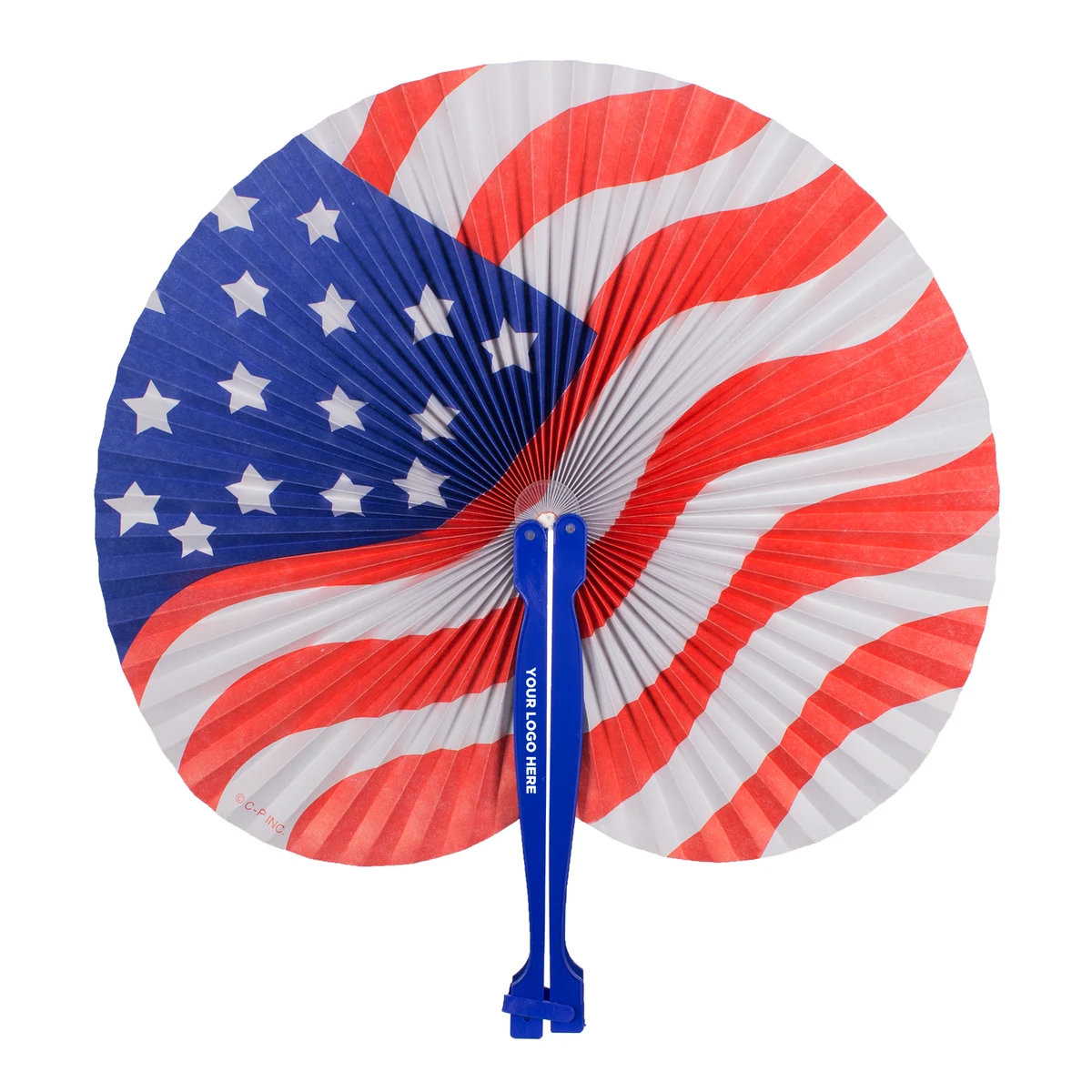 Patriotic Folding Fans(imprintable) 1