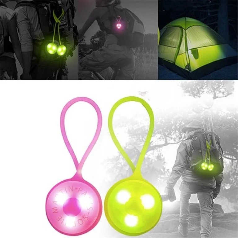 Outdoor Sports Silicone LED Warning Backpack Light 1