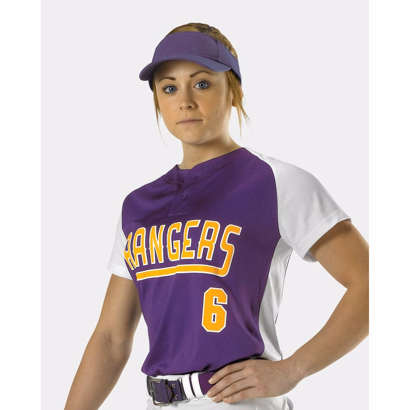 Women's Two Button Fastpitch Jersey - 522PDW