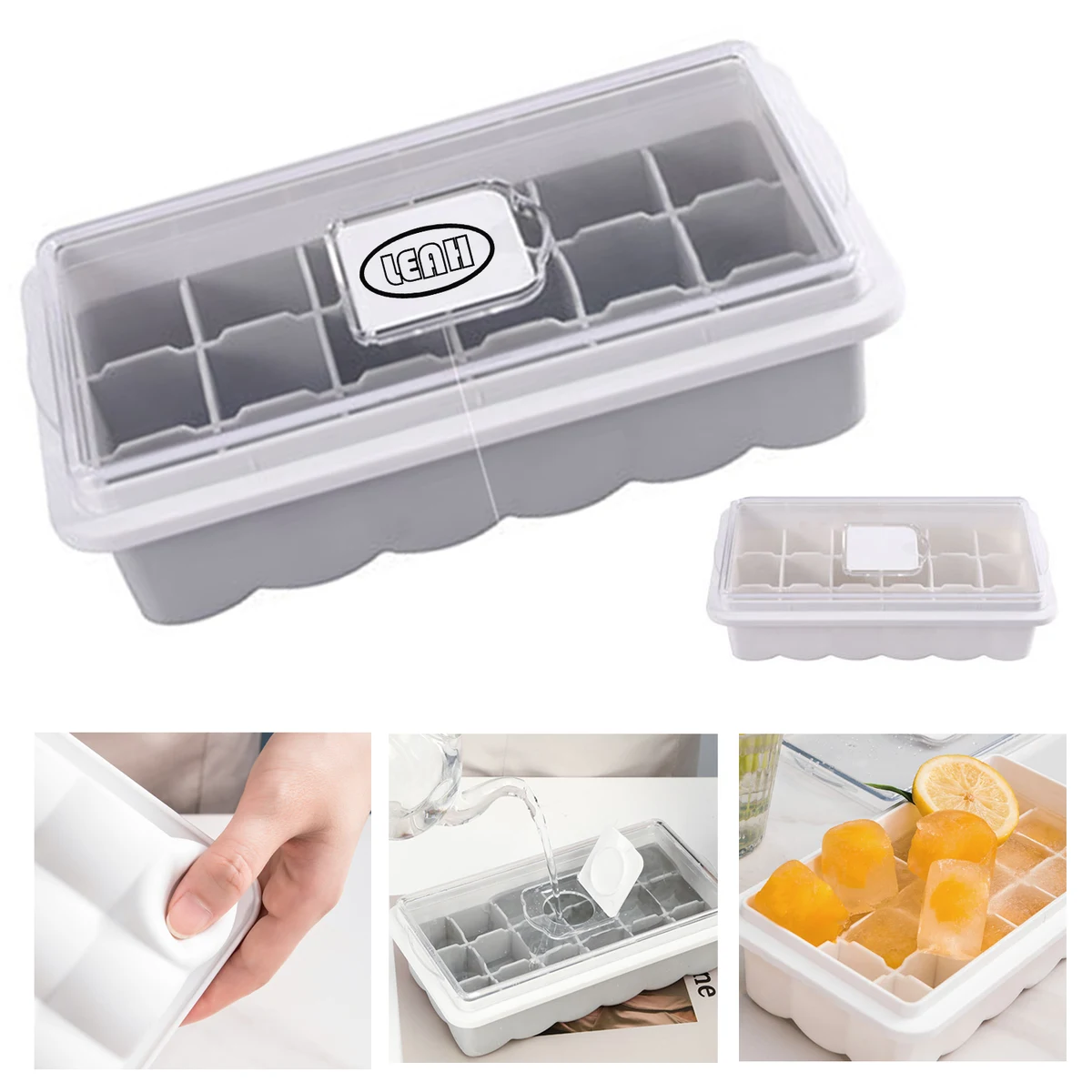 Ice Cube Tray With Lid 1