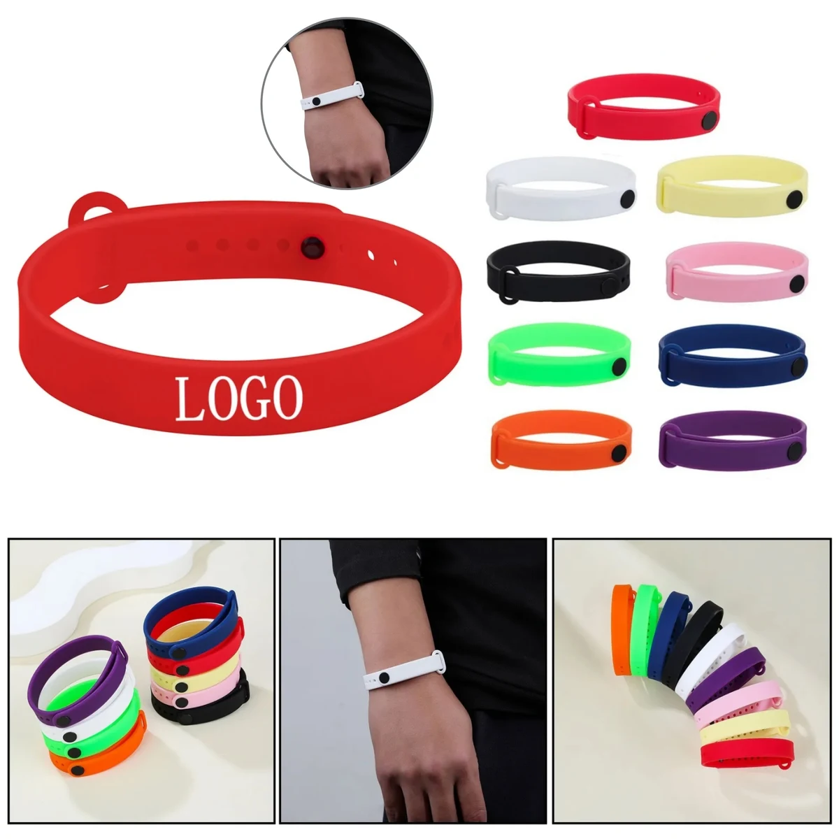 Adjustable Silicone Sports Wristband 1