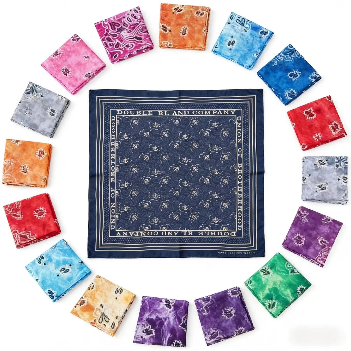 35.4" Pure Cotton Square Scarf Shawl 1