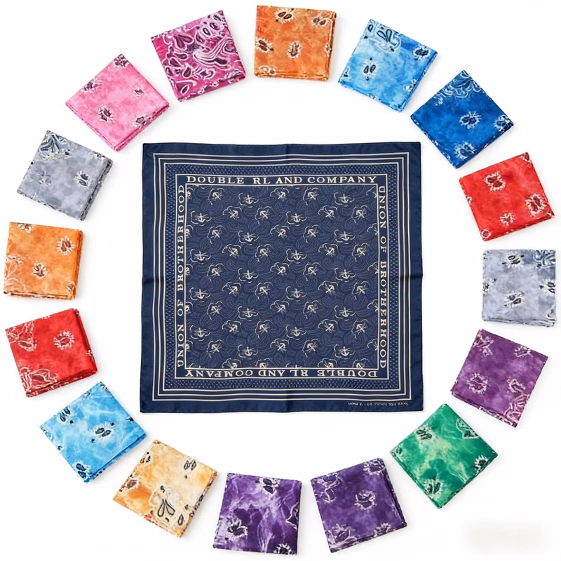35.4" Pure Cotton Square Scarf Shawl