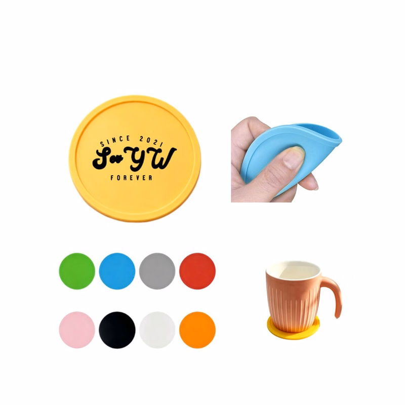 Recessed Round Silicone Cup Coaster