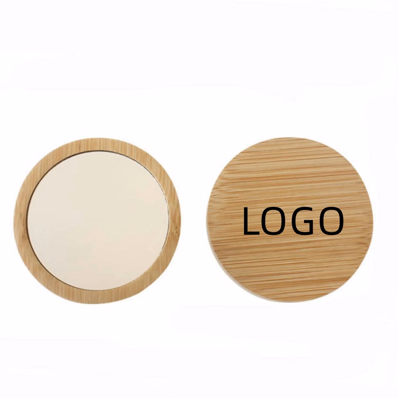 Pocket Wooden Makeup Mirror MOQ 50PCS