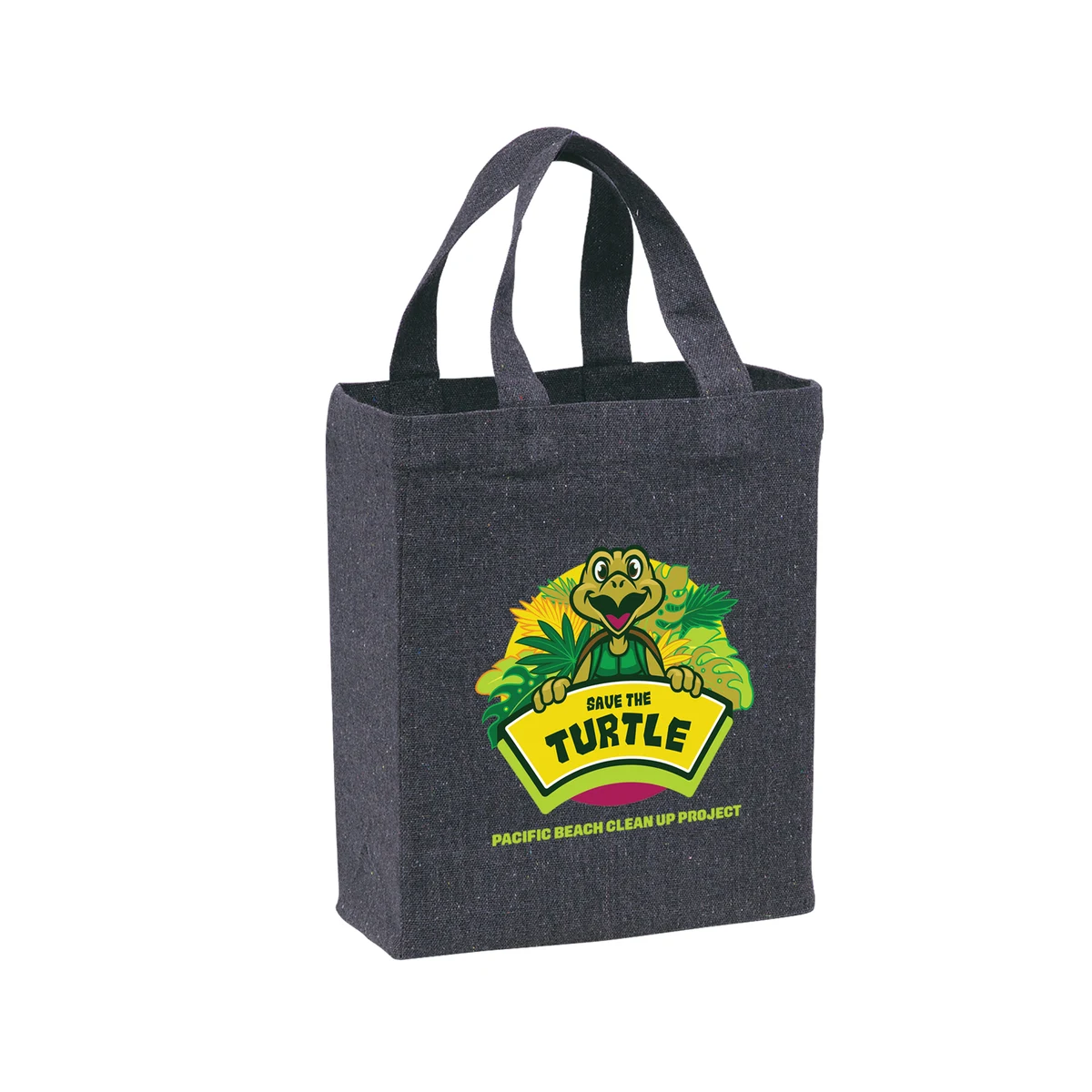 Recycled Cotton Canvas Tote Bag, custom tote bag with logo imprint 1
