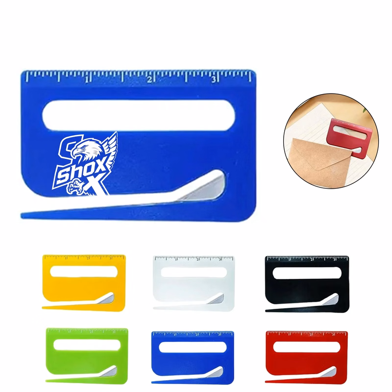MOQ 20 3-in-1 Magnifying Glass Ruler Envelope Knife