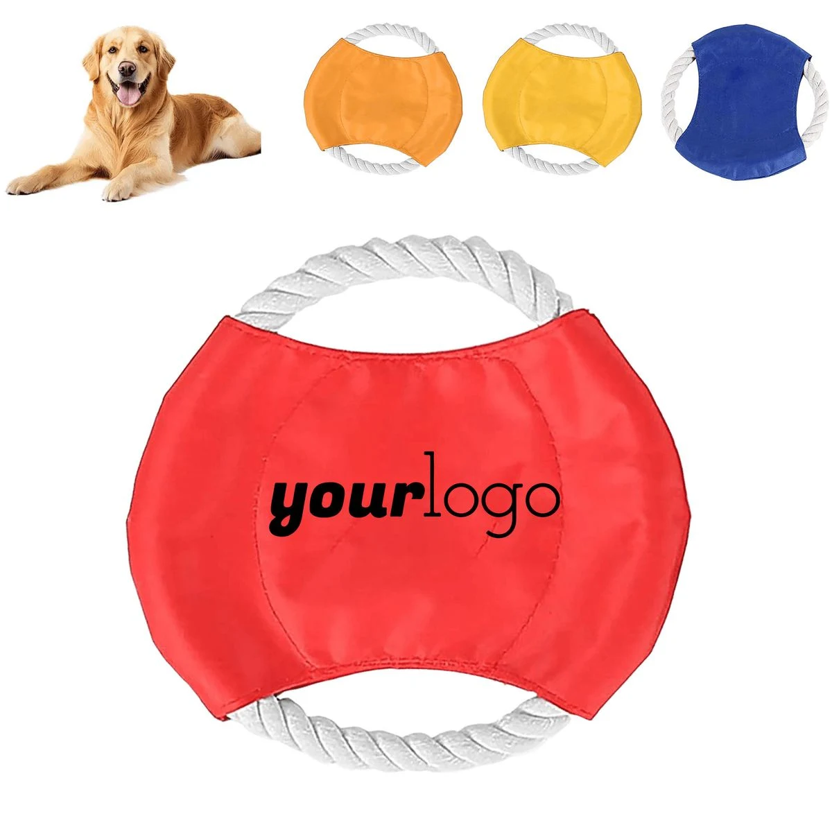 Durable Rope-Weave Dog Chew Play Disc 1