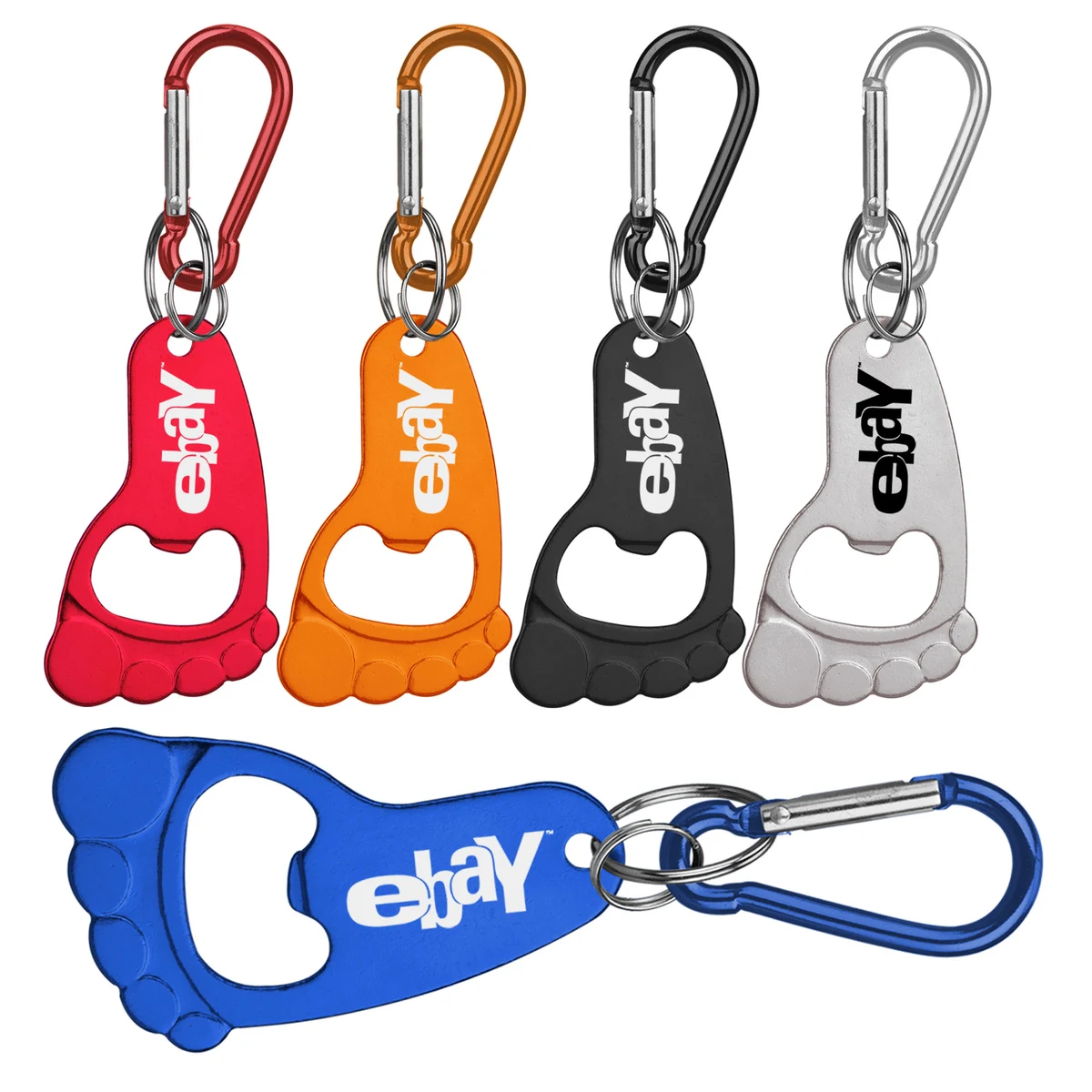 Foot Shaped Bottle Opener Key Holder and Carabiner 1