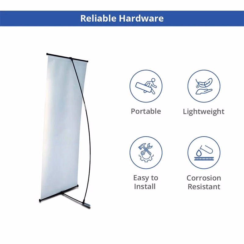 L Banner Stands - Hardware only (2 ft x 5.33 ft)