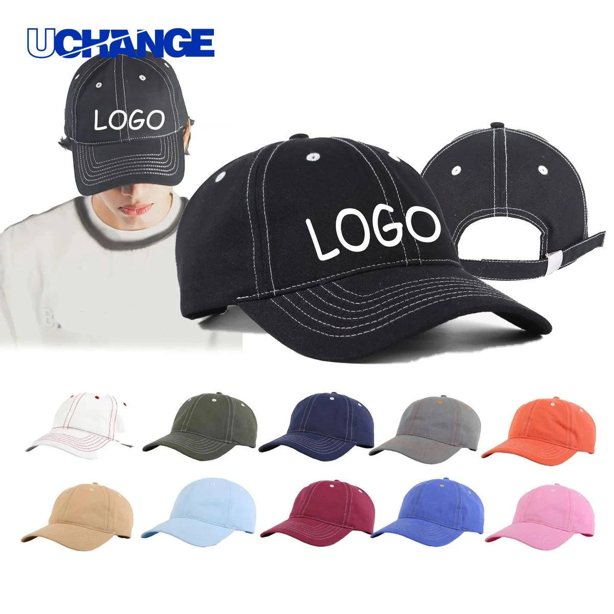 Cotton 6-Panel Baseball Cap 1