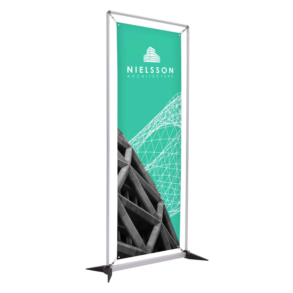 3' FrameWorx Banner Display Kit (Single-Sided, 13 oz. Smooth Vinyl) 1
