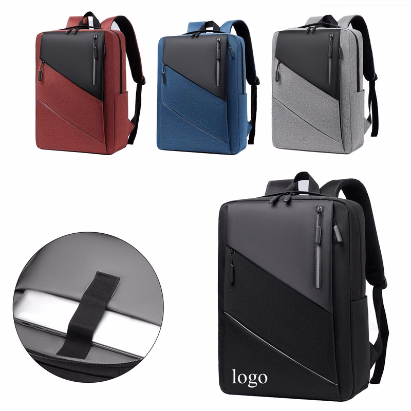 Multi-Functional Color Block Student Backpack